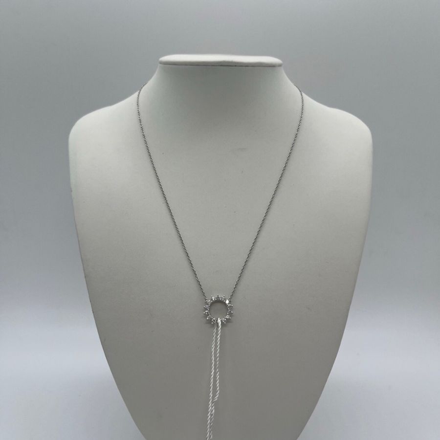 Tiffany 蒂芙尼 滿鑽鉑金太陽花項鍊 小號 鉑金材質:PT950 克重:3.7克 滿天星小圓環 一圈爪鑲圓形明亮式鑽石-7