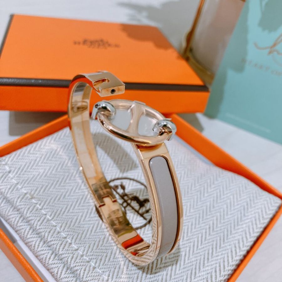 TK2128 Hermes 愛馬仕迷你手鈪 Mini Clic Chaine D Ancre Bracelet PM Size Marron Glace x RGHW-4