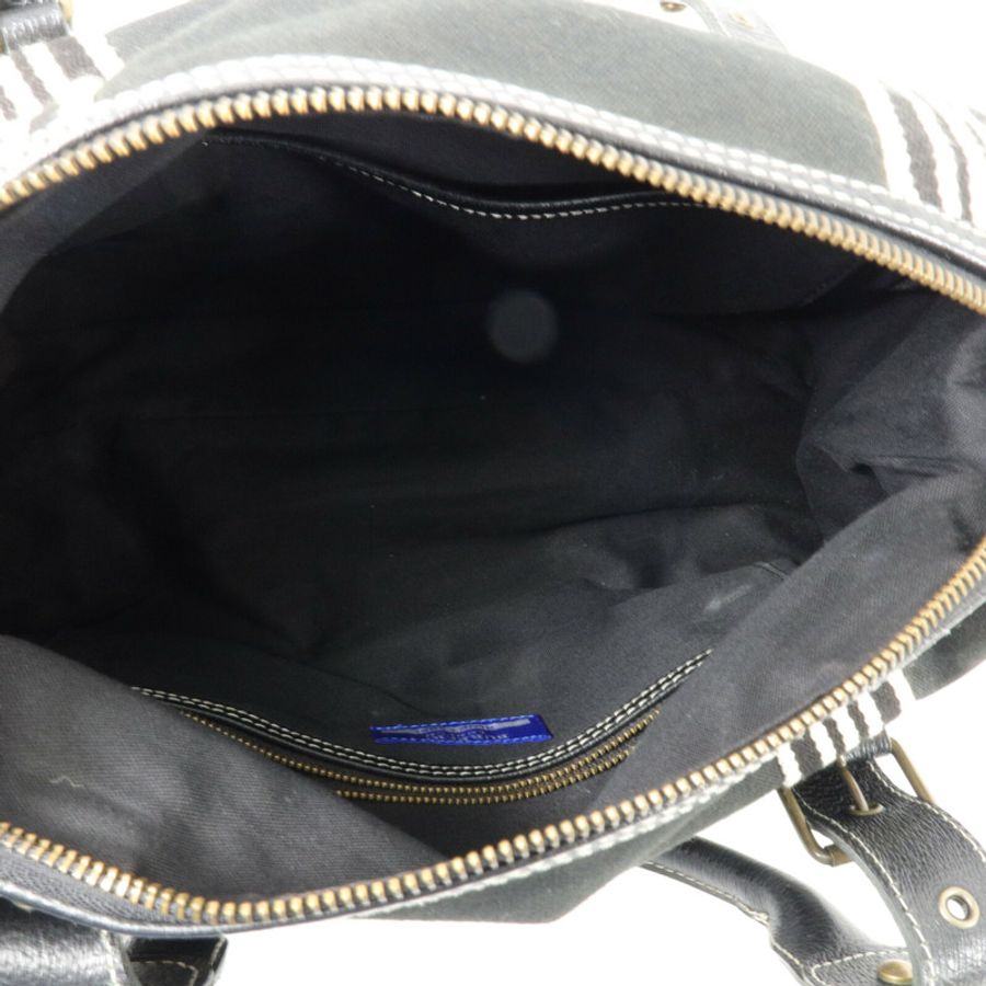 BURBERRY 牛皮皮革/帆布Hand Bag手挽袋-4