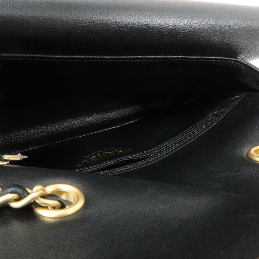 CHANEL 羊皮皮革CC Chic Flap Bag鏈帶肩背袋-4