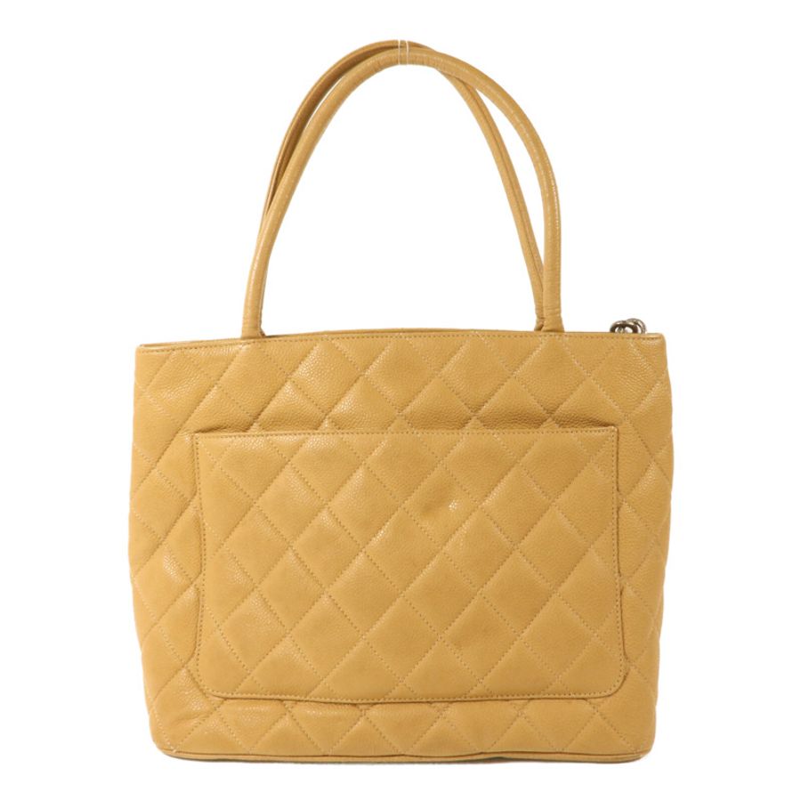 CHANEL 牛皮皮革Medallion Tote手挽袋-1