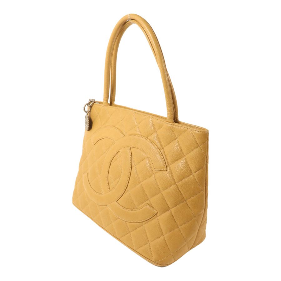 CHANEL 牛皮皮革Medallion Tote手挽袋-2
