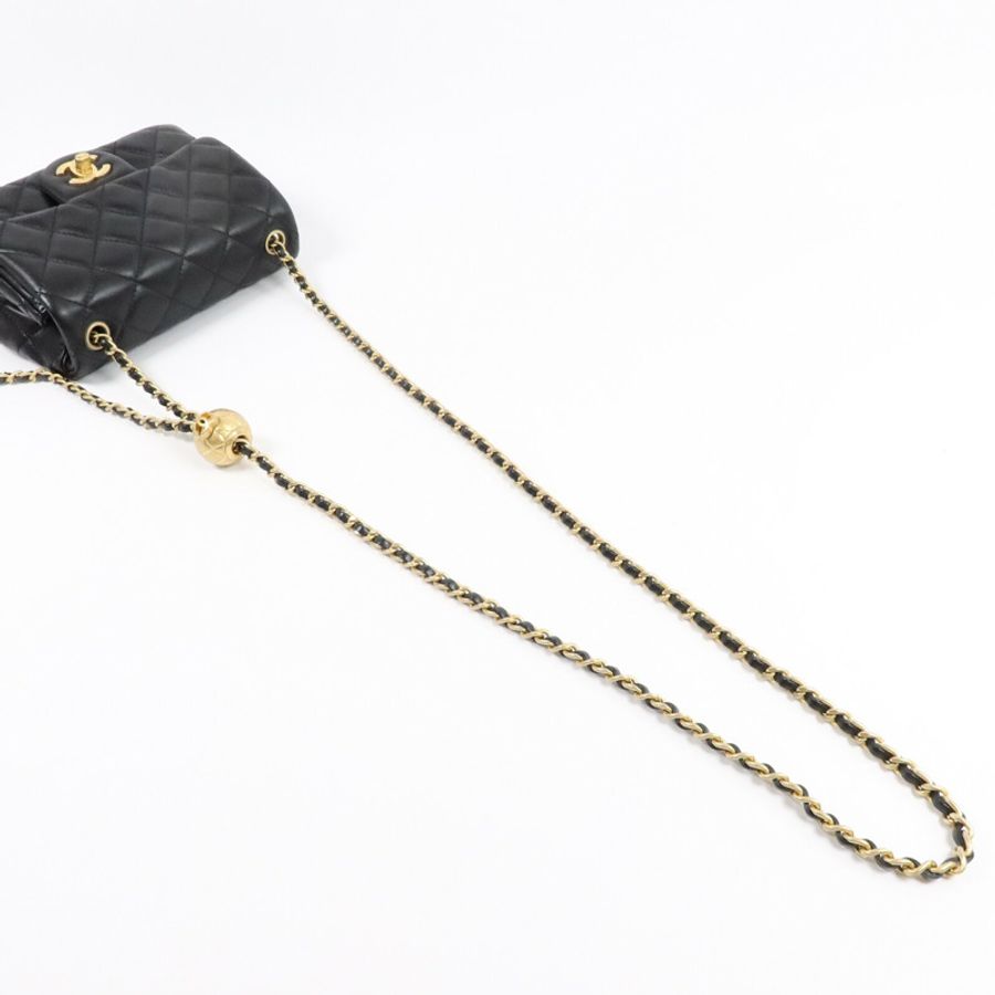 CHANEL Mini Classic 17鏈帶肩背袋-8