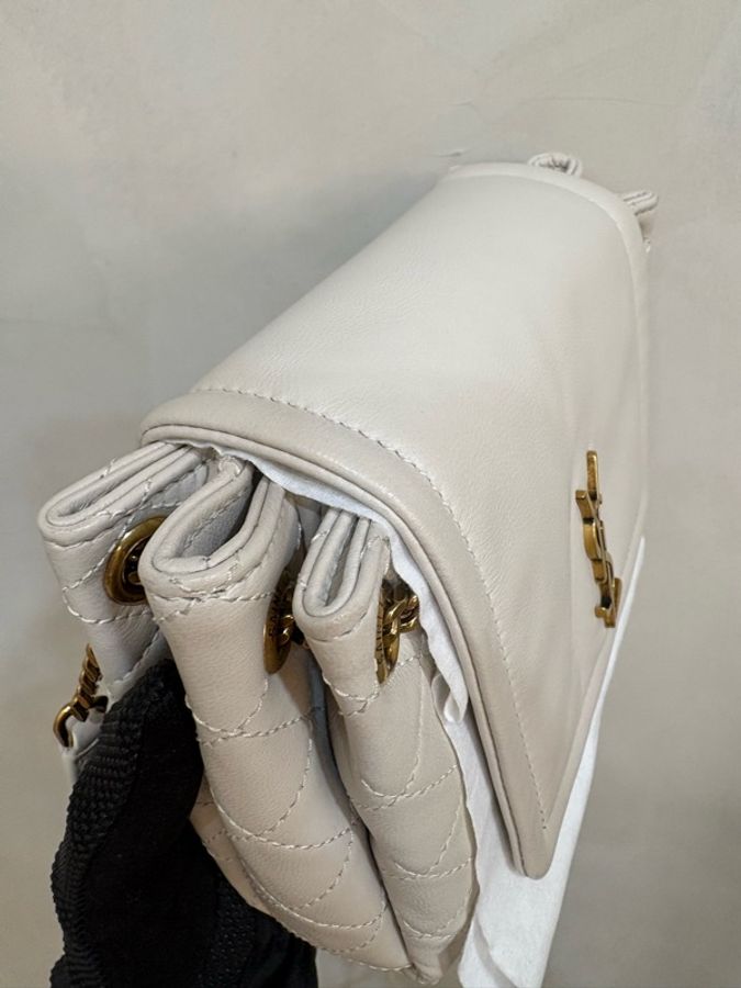 Ysl nolita mini 超氣質奶白色 全新閒置-3