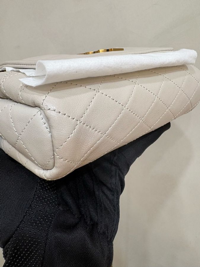 Ysl nolita mini 超氣質奶白色 全新閒置-4