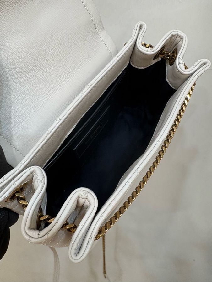 Ysl nolita mini 超氣質奶白色 全新閒置-6