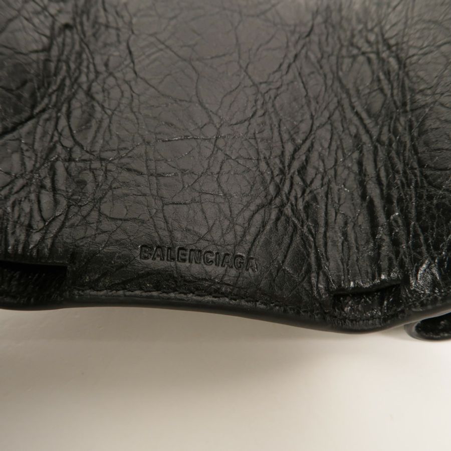 BALENCIAGA 牛皮皮革Trifold Mini Wallet錢包-8