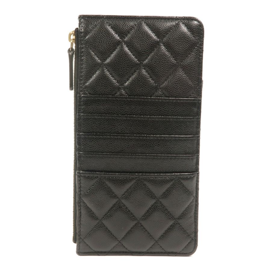 CHANEL 牛皮皮革Classic Phone Pouch with Zipper長錢包-1