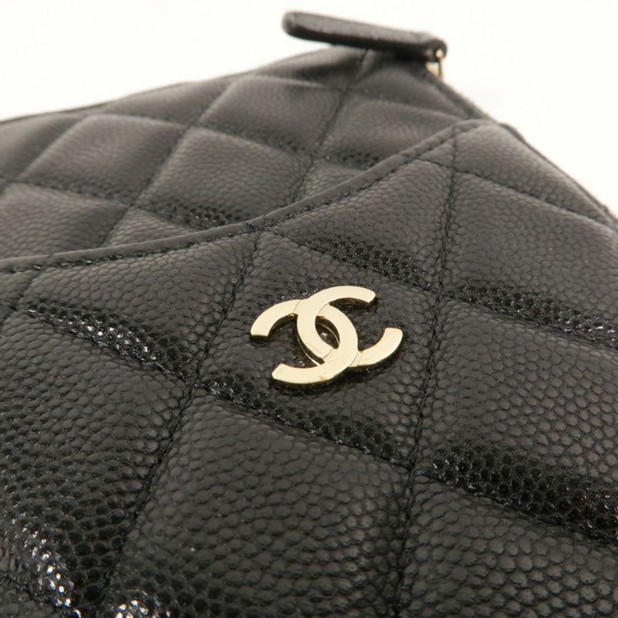 CHANEL 牛皮皮革Classic Phone Pouch with Zipper長錢包-9