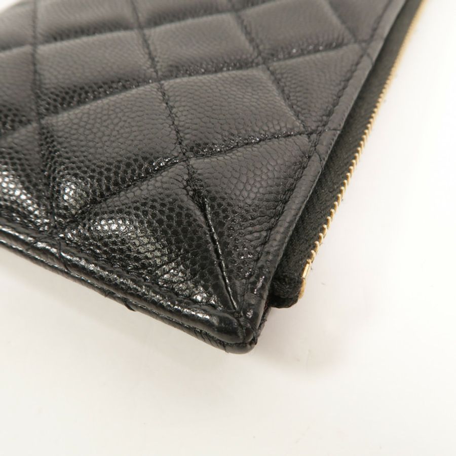 CHANEL 牛皮皮革Classic Phone Pouch with Zipper長錢包-13
