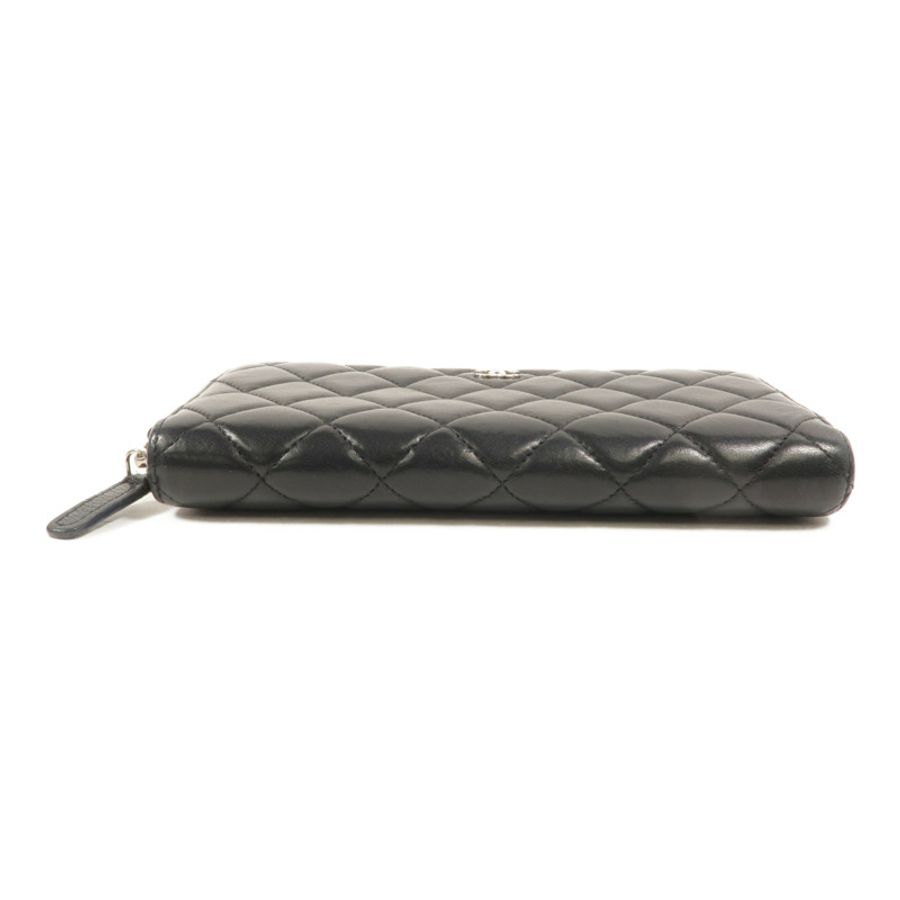 CHANEL 羊皮皮革Zipper Long Wallet長錢包-3