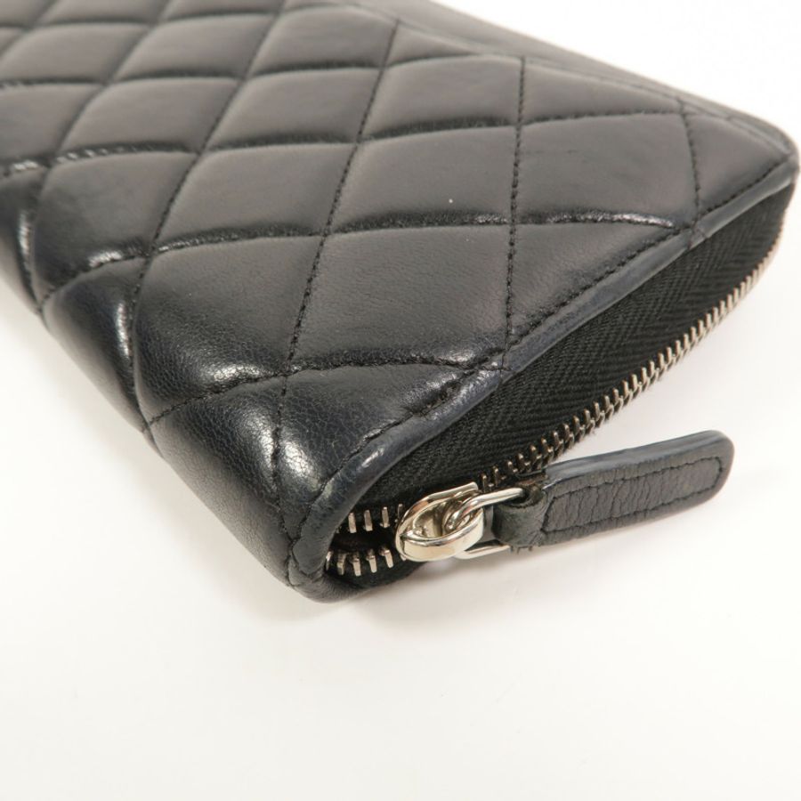 CHANEL 羊皮皮革Zipper Long Wallet長錢包-14