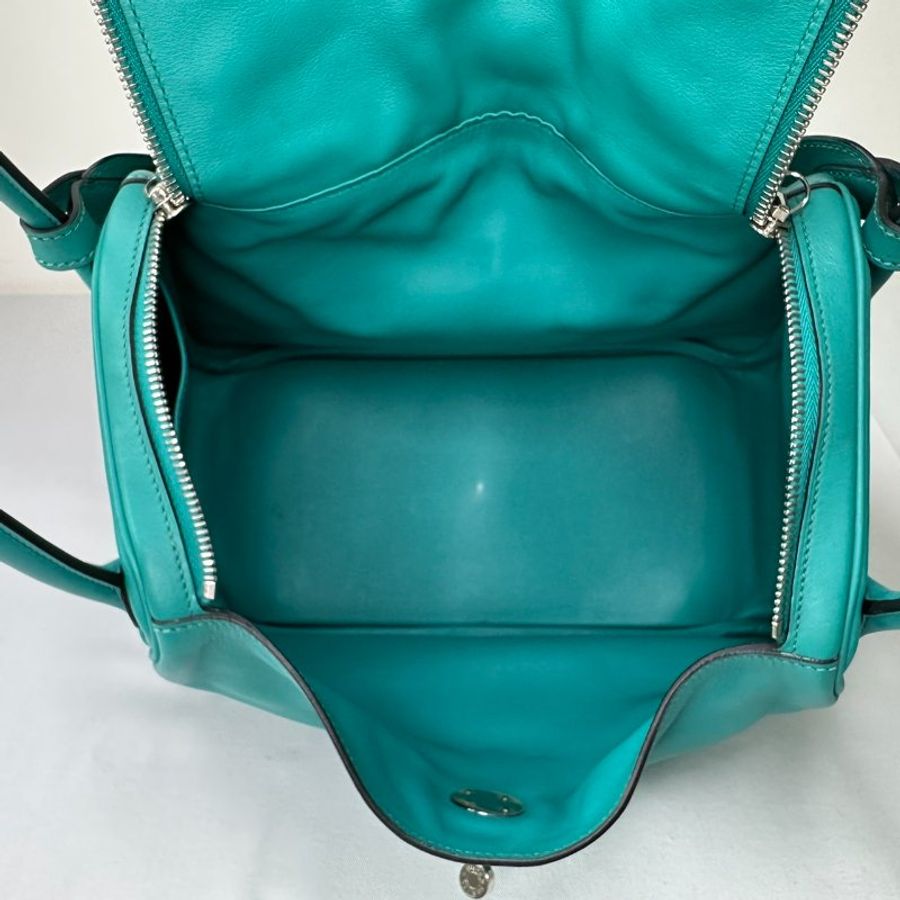 HERMES 藍綠色Lindy 30-7
