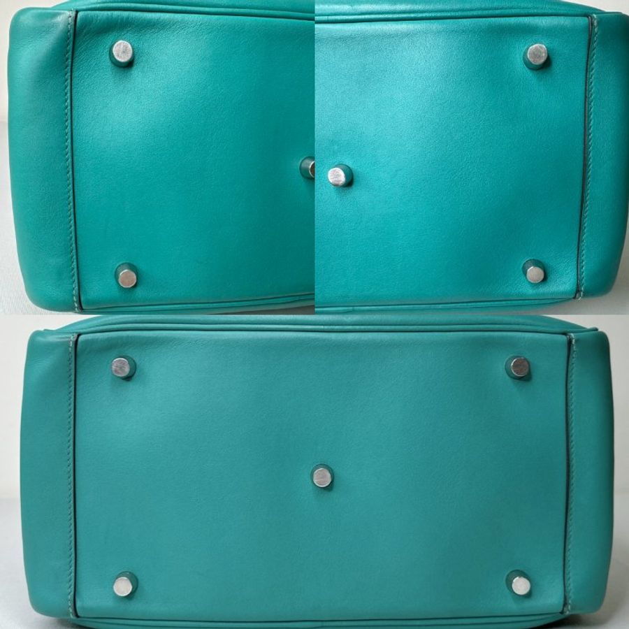 HERMES 藍綠色Lindy 30-10