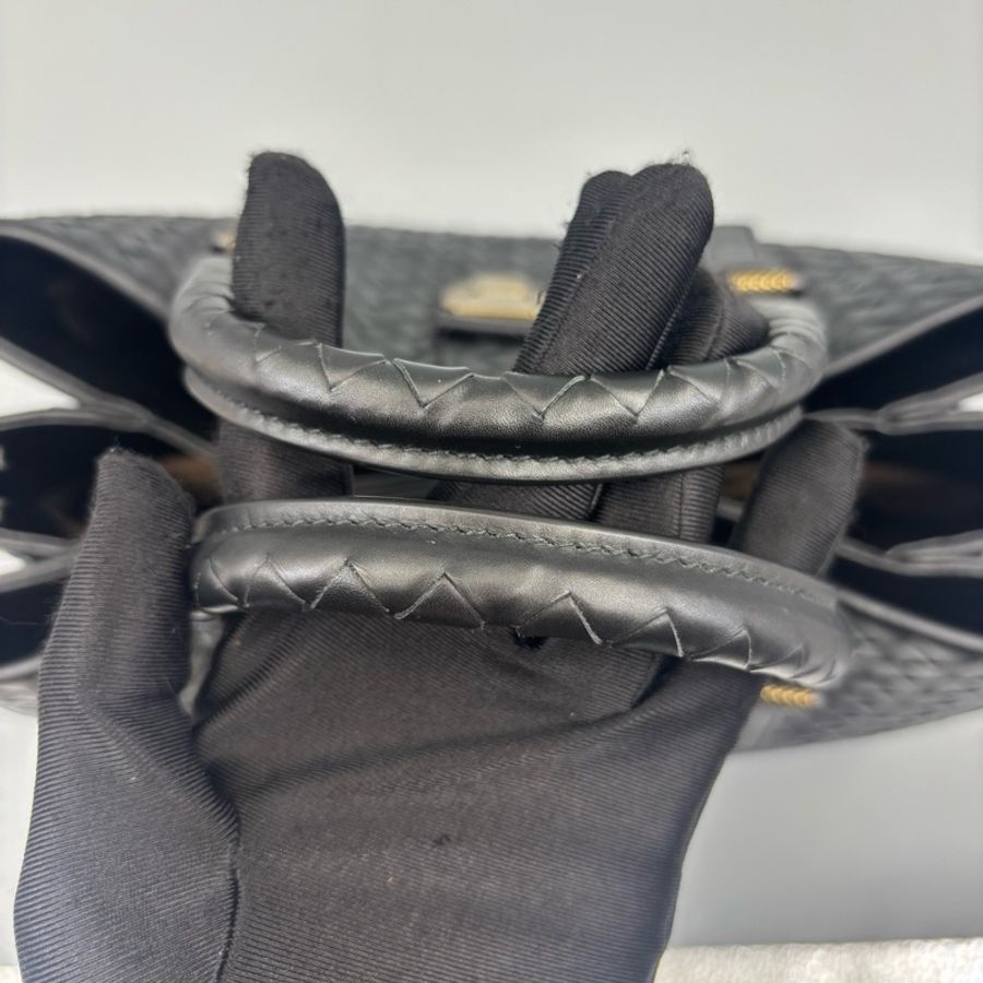 Bottega Veneta 葆蝶家 全皮編織Roma羅馬手提包 尺寸30*19-6