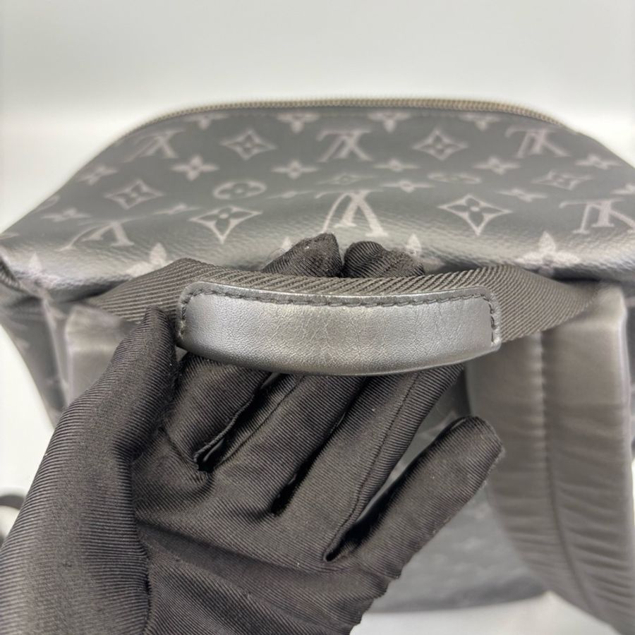 Louis Vuitton 路易威登 Discovery黑老花阿波羅雙肩包 尺寸30*37 A-6