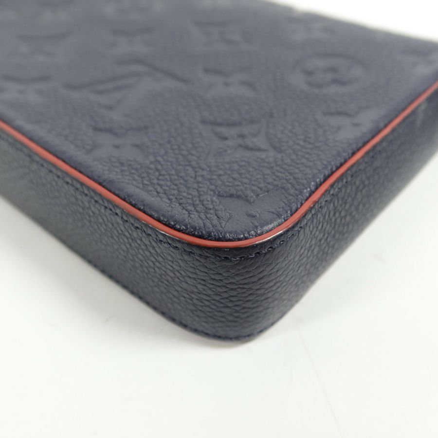 LOUIS VUITTON Monogram Empreinte Pochette Felicie鏈帶肩背袋-13
