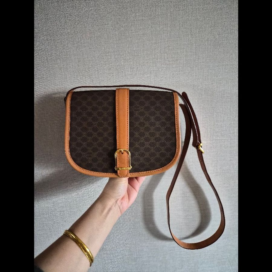 Celine 老花馬鞍包 Vintage 老 Celine-1