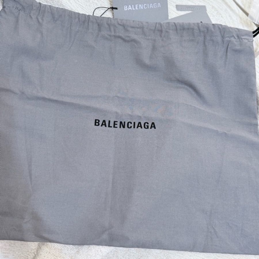 BALENCIAGA 巴黎世家 NAVY CABAS XS 帆布手提包 子母包 灰米色-28