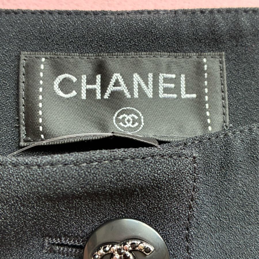 Chanel 黑色西裝褲36-3