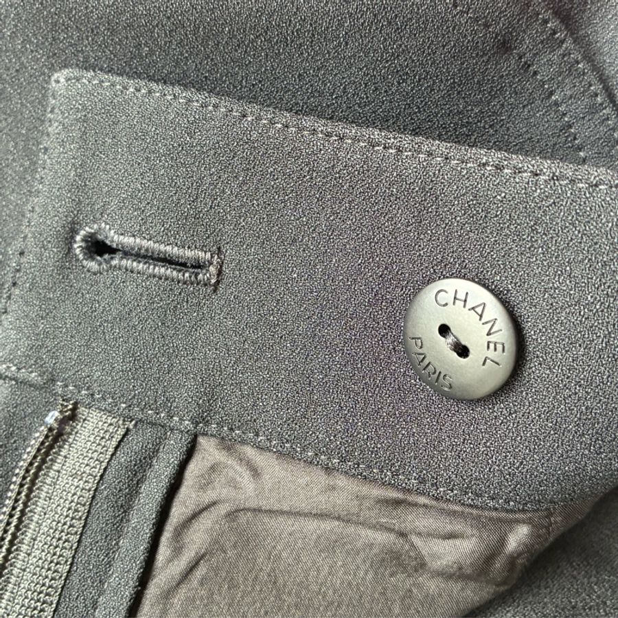 Chanel 黑色西裝褲36-15