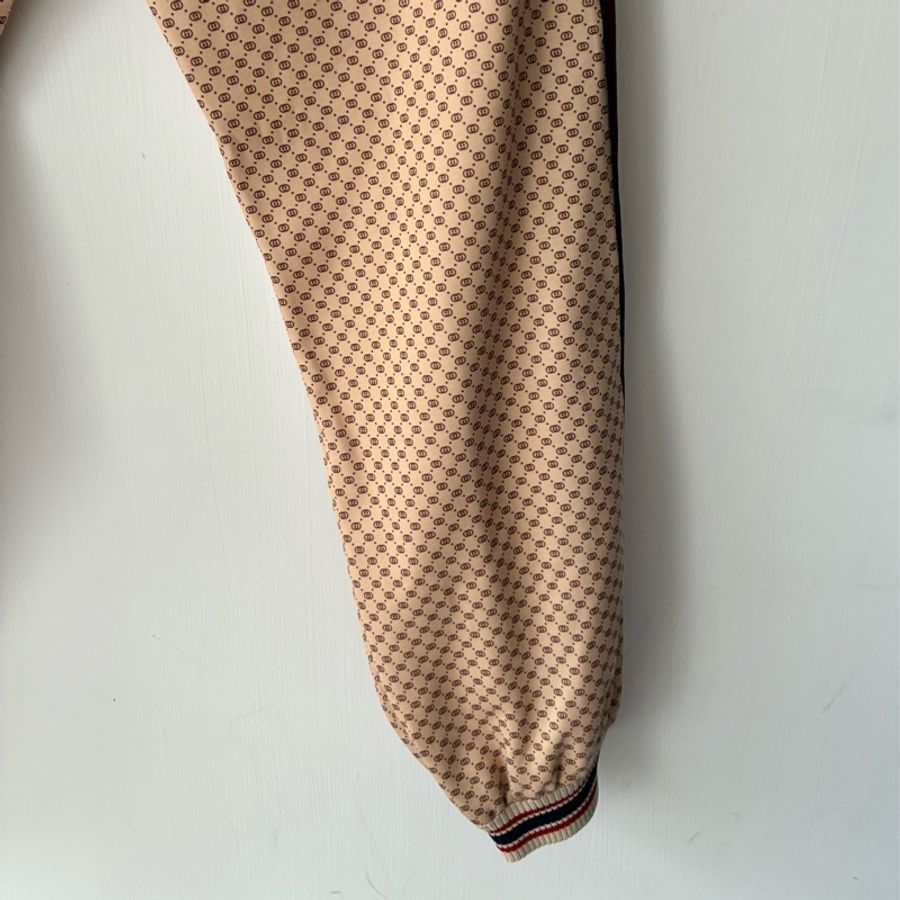 Gucci 滿版小logo側紅綠長褲xs-19