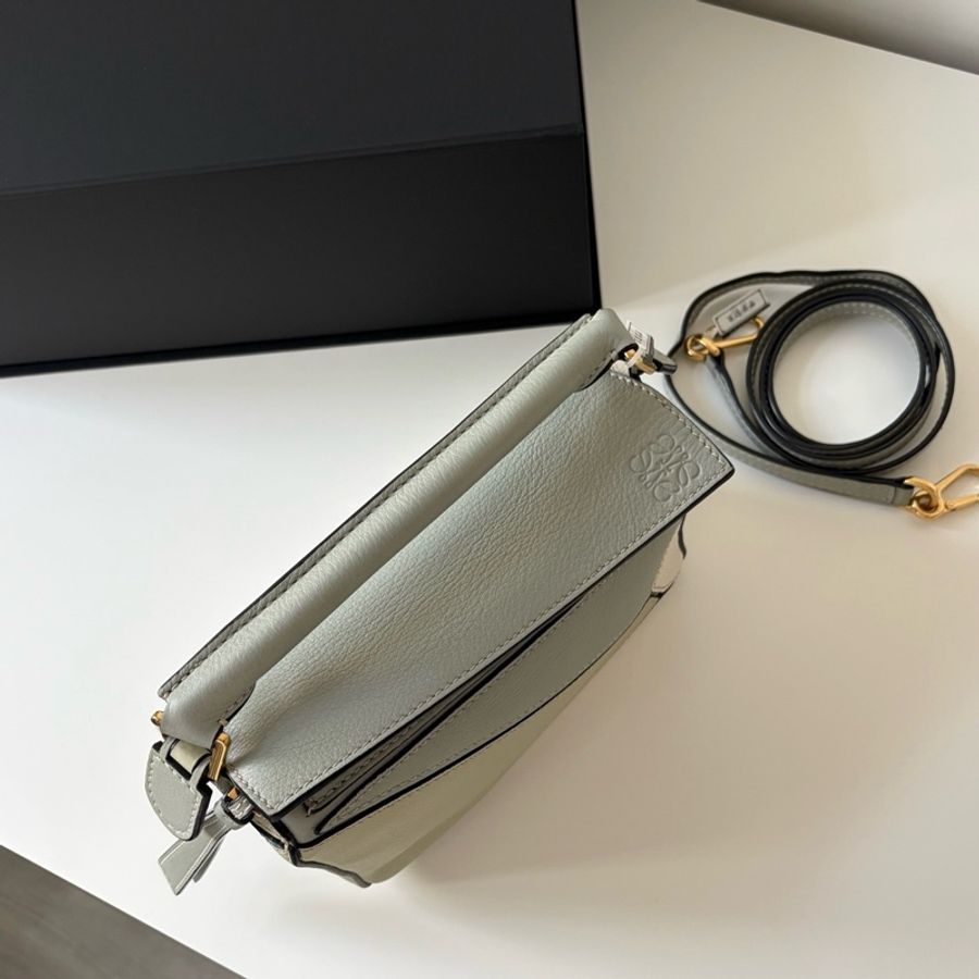 Loewe 羅意威 puzzle mini 幾何包手提包斜挎包 三拼色金扣-6