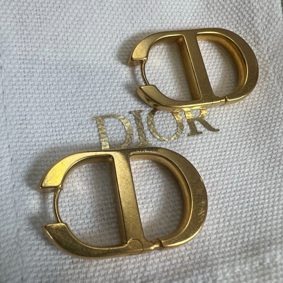 DIOR 30 金CD蒙田耳環-2