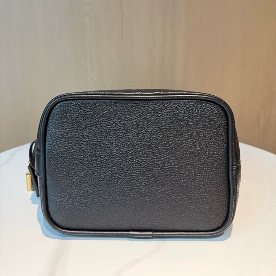 路易威登/Louis Vuitton ALL IN BB 手袋 黑色壓紋粒面牛皮革水桶包手提包斜挎包 芯片款-4
