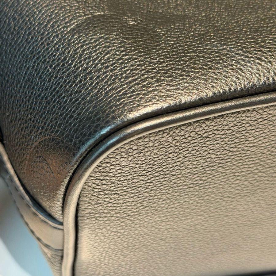 路易威登/Louis Vuitton ALL IN BB 手袋 黑色壓紋粒面牛皮革水桶包手提包斜挎包 芯片款-6