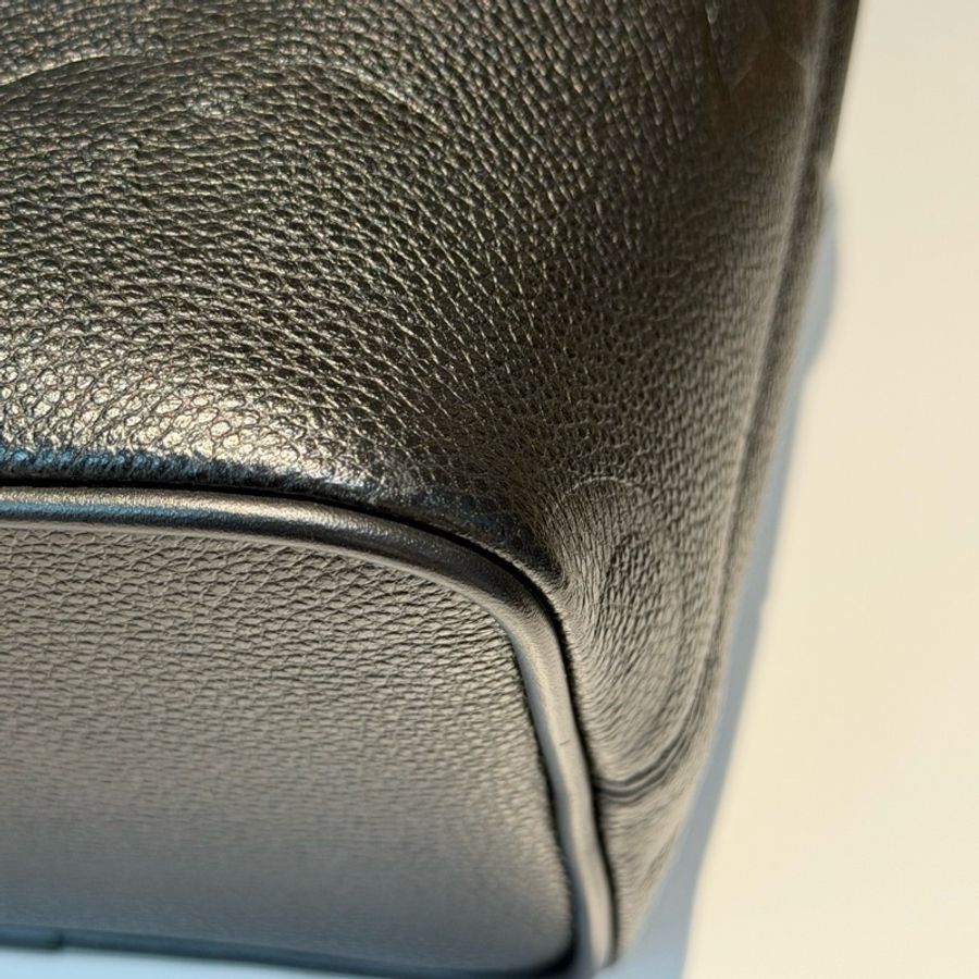 路易威登/Louis Vuitton ALL IN BB 手袋 黑色壓紋粒面牛皮革水桶包手提包斜挎包 芯片款-7