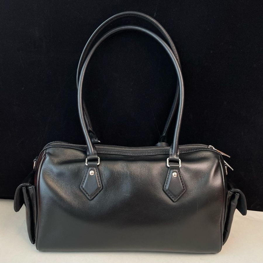 路易威登/Louis Vuitton Speedy Cargo vibe黑武士保齡球包肩背包手提包斜背包 芯片款-2