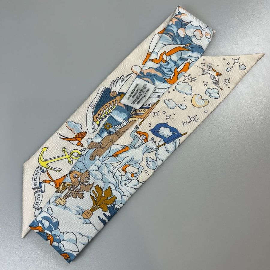 HERMES 海洋遊樂園TWILLY 絲巾-4
