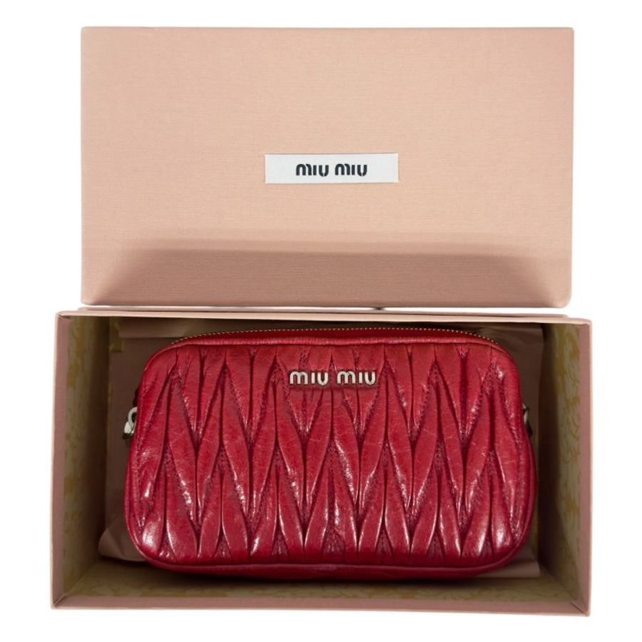 MIU MIU *自加鏈>送無品牌鏈帶* 皺摺 2用袋-19