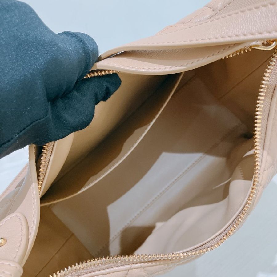 TK2118 Christian Dior 迪奧中號經典格仔兩用包包 D-Dream Bag Medium Lambskin Brown x GHW-21