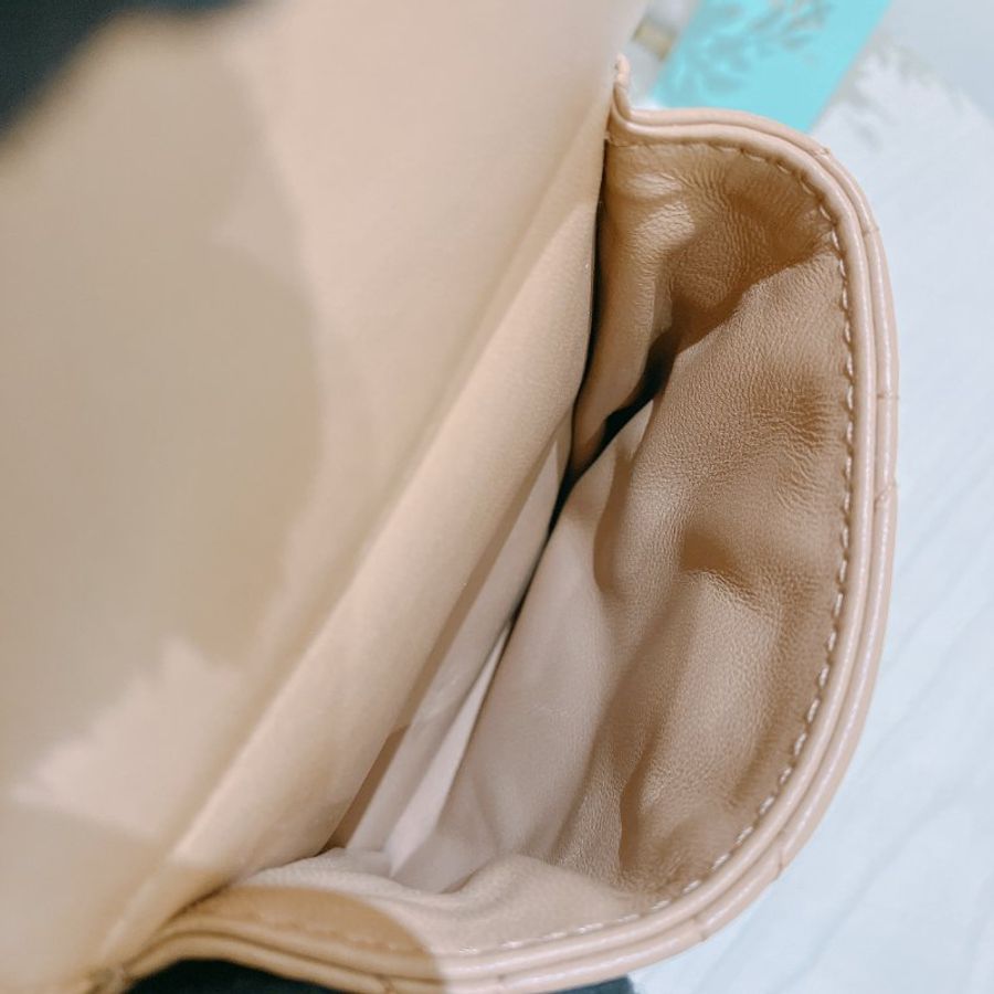TK2118 Christian Dior 迪奧中號經典格仔兩用包包 D-Dream Bag Medium Lambskin Brown x GHW-37