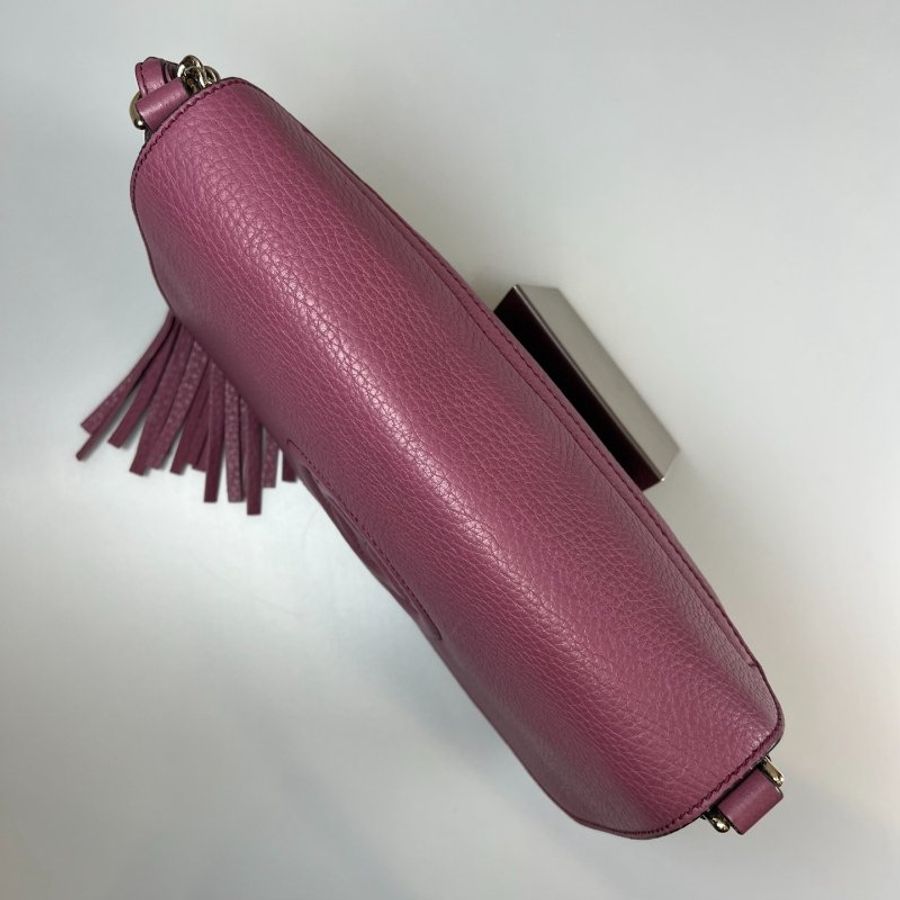 GUCCI 336752 紫色流蘇包-5