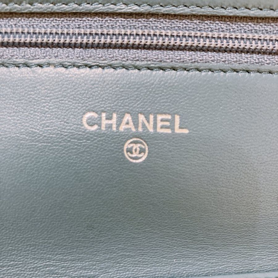 TK2121 Chanel 香奈兒經典長銀包連鍊帶包包 Classic Wallet On Chain Lambskin Blue x PHW-14