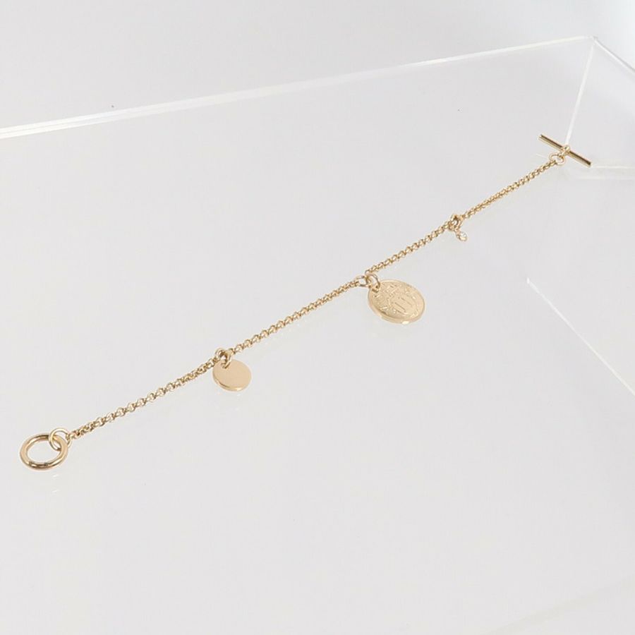 HERMES 18K玫瑰金Ex-Libris Bracelet鑽石手鏈-6