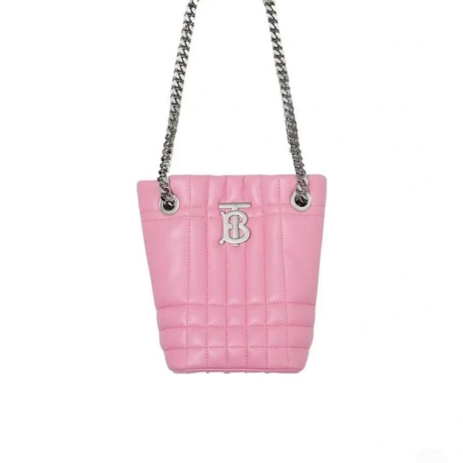 Burberry Lola 羔羊皮小水桶-3