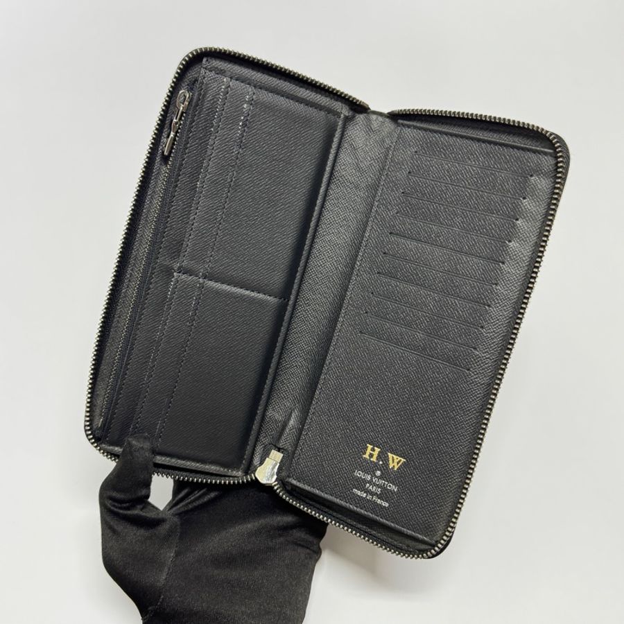 （極新全配/晶片款🎁） LV M62295 黑灰老花 拉鍊長夾 專櫃30800-5