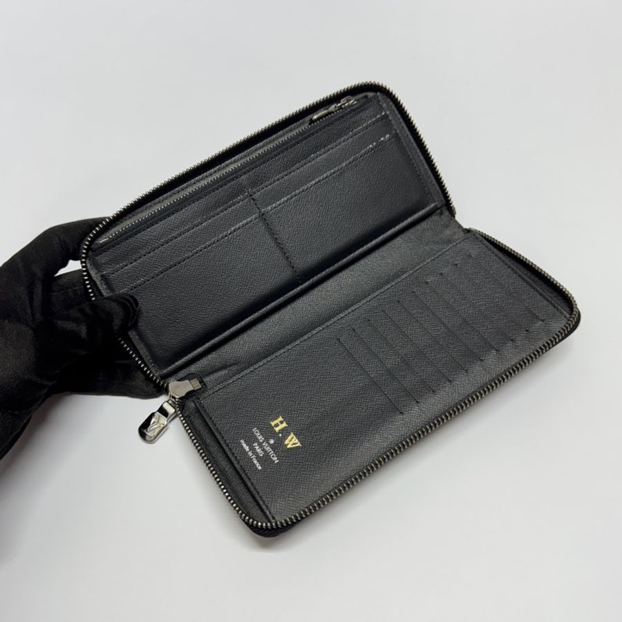 （極新全配/晶片款🎁） LV M62295 黑灰老花 拉鍊長夾 專櫃30800-6