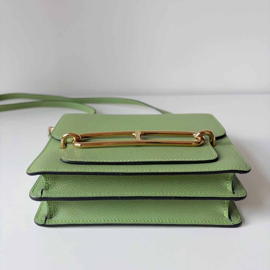 Hermes 愛馬仕 豬鼻子mini roulis19 3i牛油果綠🥑🥑🥑金扣-3