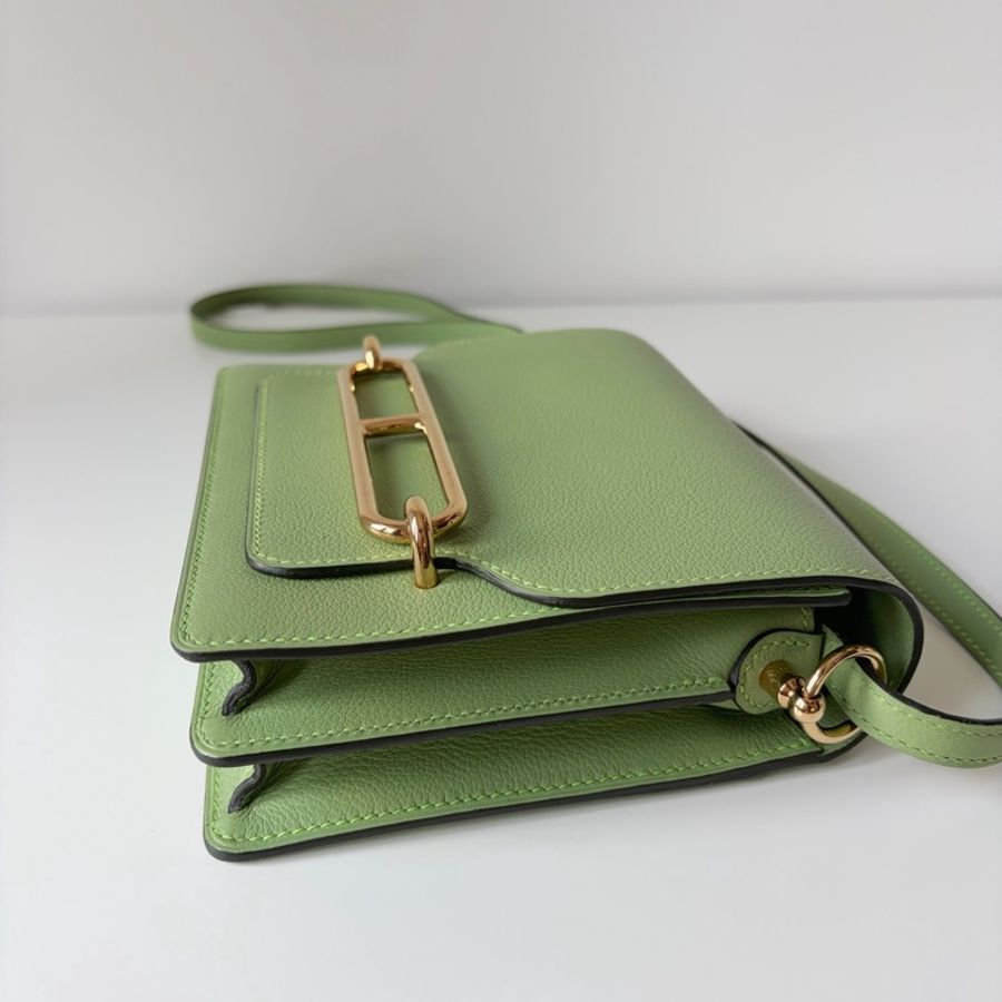 Hermes 愛馬仕 豬鼻子mini roulis19 3i牛油果綠🥑🥑🥑金扣-4