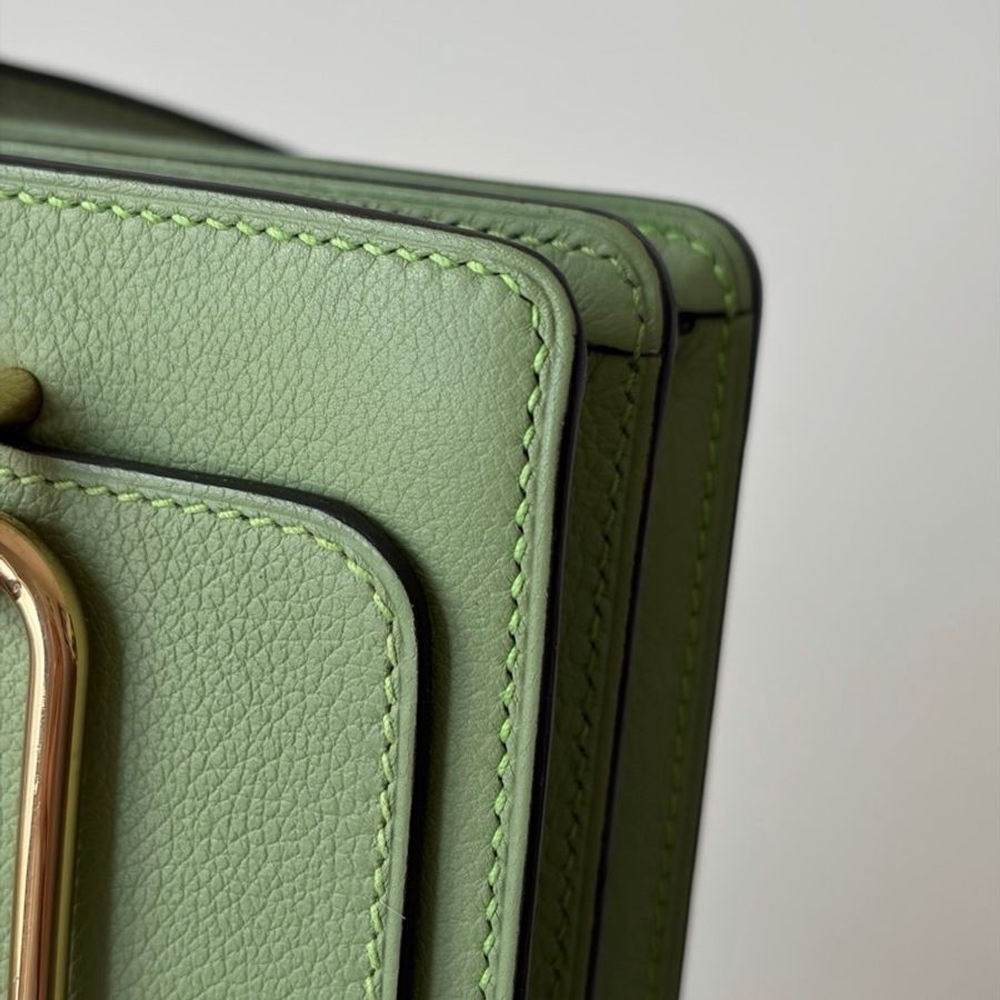 Hermes 愛馬仕 豬鼻子mini roulis19 3i牛油果綠🥑🥑🥑金扣-13