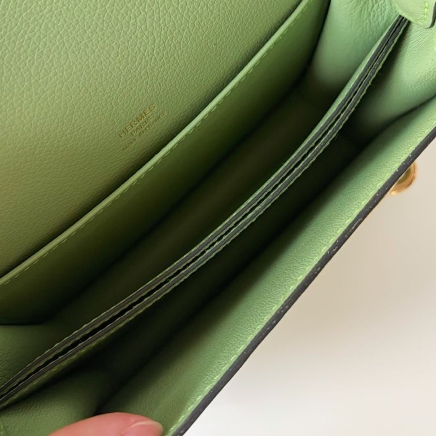 Hermes 愛馬仕 豬鼻子mini roulis19 3i牛油果綠🥑🥑🥑金扣-15