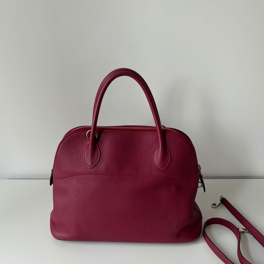 Hermes 愛馬仕 寶石紅石榴紅保齡球 Bolide31-3