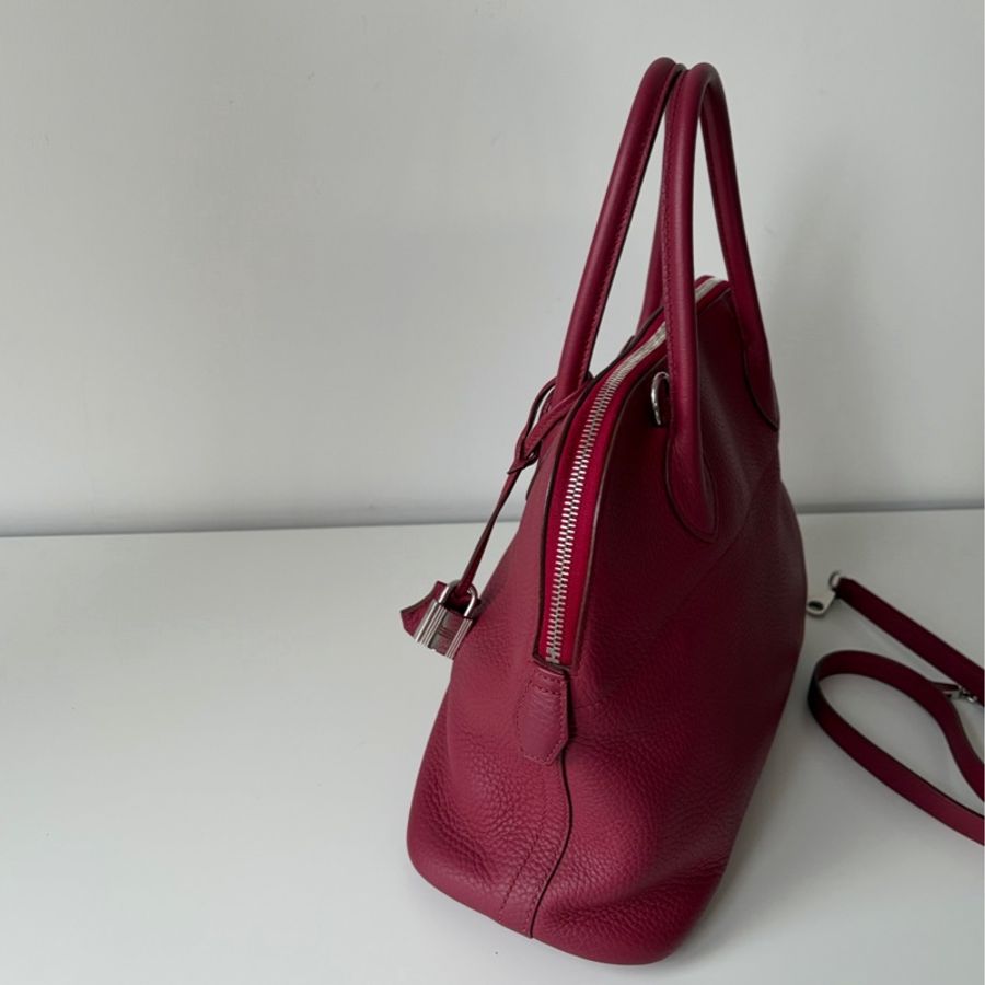 Hermes 愛馬仕 寶石紅石榴紅保齡球 Bolide31-4