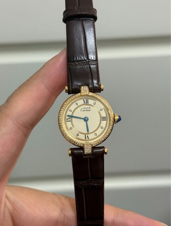 【天啦‼️顏值界的天花板|平價中古表⌚️】卡地亞must中古復古銀包金奢華女士腕表 表徑24mm-2