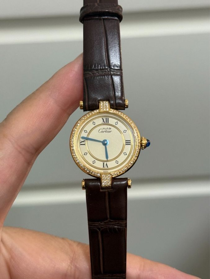 【天啦‼️顏值界的天花板|平價中古表⌚️】卡地亞must中古復古銀包金奢華女士腕表 表徑24mm-3